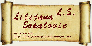 Lilijana Šopalović vizit kartica